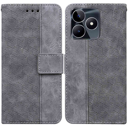 Geometric Embossed Leather Phone Case, For Realme 12+, For Realme 12 Pro+ Global, For Realme C67 4G Global, For Realme 11 4G Global, For Realme 11 5G/Narzo 60 India Version, For Realme 11 5G Global, For Realme 11 Pro / 11 Pro+ / Narzo 60 Pro           ...