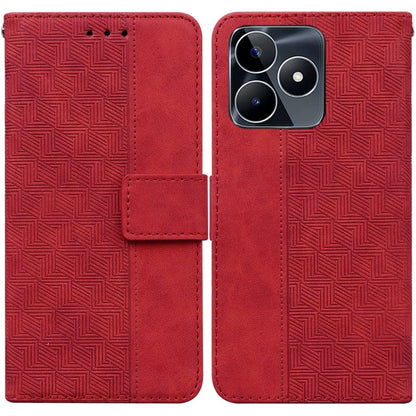 Geometric Embossed Leather Phone Case, For Realme 12+, For Realme 12 Pro+ Global, For Realme C67 4G Global, For Realme 11 4G Global, For Realme 11 5G/Narzo 60 India Version, For Realme 11 5G Global, For Realme 11 Pro / 11 Pro+ / Narzo 60 Pro           ...