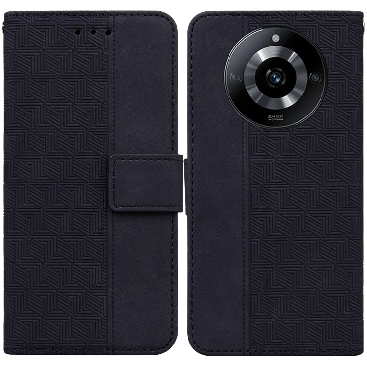Geometric Embossed Leather Phone Case, For Realme 12+, For Realme 12 Pro+ Global, For Realme C67 4G Global, For Realme 11 4G Global, For Realme 11 5G/Narzo 60 India Version, For Realme 11 5G Global, For Realme 11 Pro / 11 Pro+ / Narzo 60 Pro           ...