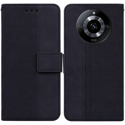 Geometric Embossed Leather Phone Case, For Realme 12+, For Realme 12 Pro+ Global, For Realme C67 4G Global, For Realme 11 4G Global, For Realme 11 5G/Narzo 60 India Version, For Realme 11 5G Global, For Realme 11 Pro / 11 Pro+ / Narzo 60 Pro           ...