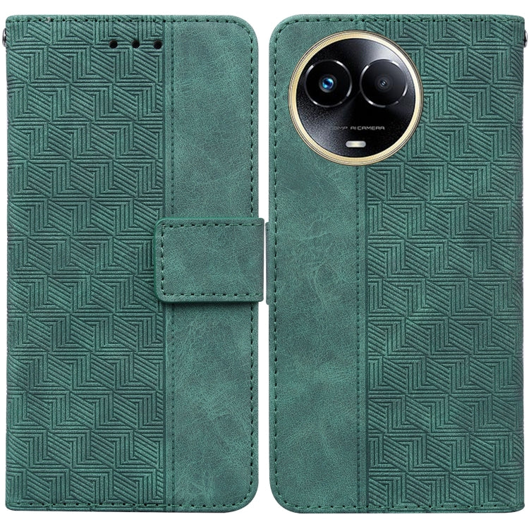 Geometric Embossed Leather Phone Case, For Realme 12+, For Realme 12 Pro+ Global, For Realme C67 4G Global, For Realme 11 4G Global, For Realme 11 5G/Narzo 60 India Version, For Realme 11 5G Global, For Realme 11 Pro / 11 Pro+ / Narzo 60 Pro           ...