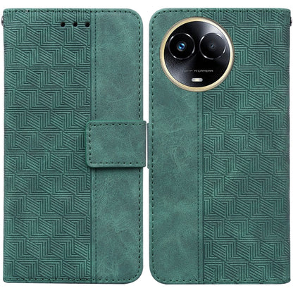 Geometric Embossed Leather Phone Case, For Realme 12+, For Realme 12 Pro+ Global, For Realme C67 4G Global, For Realme 11 4G Global, For Realme 11 5G/Narzo 60 India Version, For Realme 11 5G Global, For Realme 11 Pro / 11 Pro+ / Narzo 60 Pro           ...