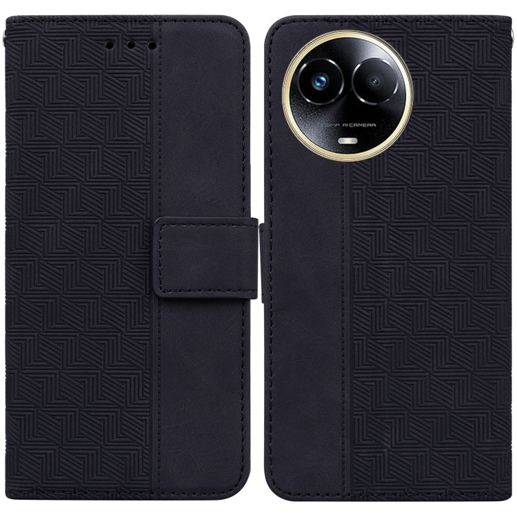 Geometric Embossed Leather Phone Case, For Realme 12+, For Realme 12 Pro+ Global, For Realme C67 4G Global, For Realme 11 4G Global, For Realme 11 5G/Narzo 60 India Version, For Realme 11 5G Global, For Realme 11 Pro / 11 Pro+ / Narzo 60 Pro           ...