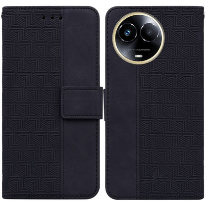 Geometric Embossed Leather Phone Case, For Realme 12+, For Realme 12 Pro+ Global, For Realme C67 4G Global, For Realme 11 4G Global, For Realme 11 5G/Narzo 60 India Version, For Realme 11 5G Global, For Realme 11 Pro / 11 Pro+ / Narzo 60 Pro           ...