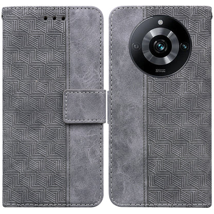 Geometric Embossed Leather Phone Case, For Realme 12+, For Realme 12 Pro+ Global, For Realme C67 4G Global, For Realme 11 4G Global, For Realme 11 5G/Narzo 60 India Version, For Realme 11 5G Global, For Realme 11 Pro / 11 Pro+ / Narzo 60 Pro           ...