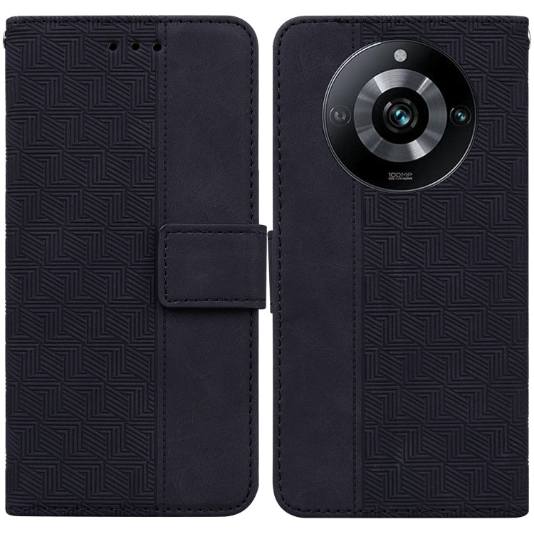 Geometric Embossed Leather Phone Case, For Realme 12+, For Realme 12 Pro+ Global, For Realme C67 4G Global, For Realme 11 4G Global, For Realme 11 5G/Narzo 60 India Version, For Realme 11 5G Global, For Realme 11 Pro / 11 Pro+ / Narzo 60 Pro           ...