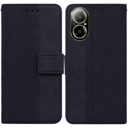 Geometric Embossed Leather Phone Case, For Realme 12+, For Realme 12 Pro+ Global, For Realme C67 4G Global, For Realme 11 4G Global, For Realme 11 5G/Narzo 60 India Version, For Realme 11 5G Global, For Realme 11 Pro / 11 Pro+ / Narzo 60 Pro           ...