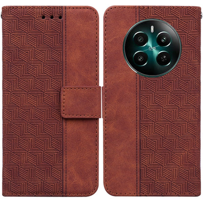 Geometric Embossed Leather Phone Case, For Realme 12+, For Realme 12 Pro+ Global, For Realme C67 4G Global, For Realme 11 4G Global, For Realme 11 5G/Narzo 60 India Version, For Realme 11 5G Global, For Realme 11 Pro / 11 Pro+ / Narzo 60 Pro           ...