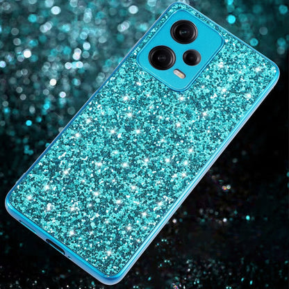 Glitter Powder Shockproof TPU Phone Case, For Xiaomi Redmi Note 12 4G/5G Global, For Xiaomi Redmi Note 12 Pro 5G Global