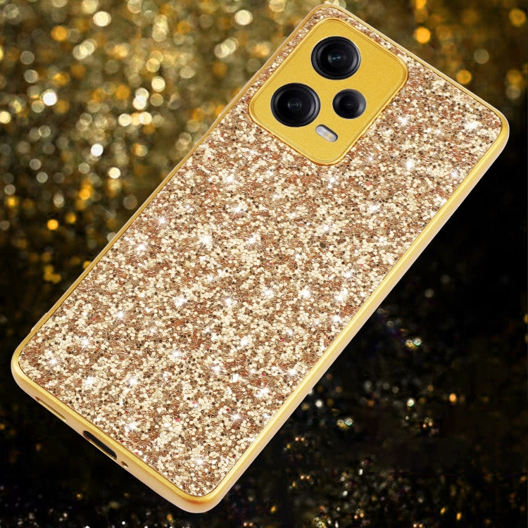 Glitter Powder Shockproof TPU Phone Case, For Xiaomi Redmi Note 12 4G/5G Global, For Xiaomi Redmi Note 12 Pro 5G Global