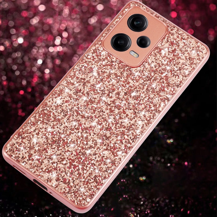 Glitter Powder Shockproof TPU Phone Case, For Xiaomi Redmi Note 12 4G/5G Global, For Xiaomi Redmi Note 12 Pro 5G Global