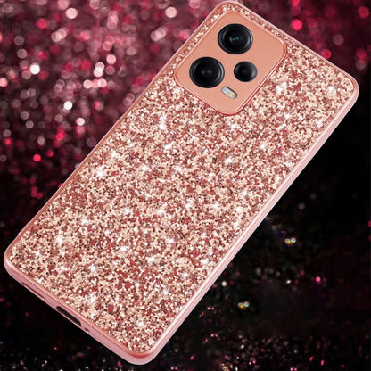 Glitter Powder Shockproof TPU Phone Case, For Xiaomi Redmi Note 12 4G/5G Global, For Xiaomi Redmi Note 12 Pro 5G Global