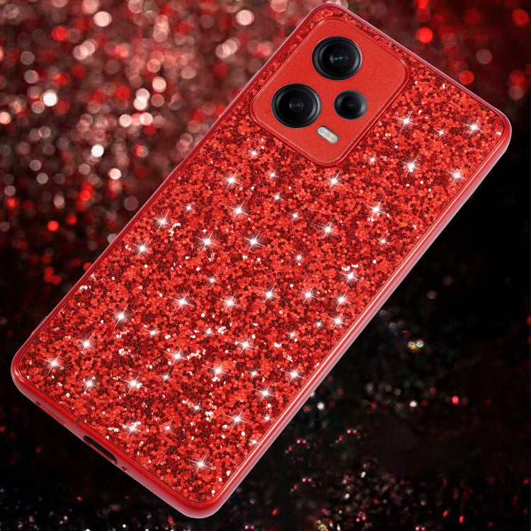 Glitter Powder Shockproof TPU Phone Case, For Xiaomi Redmi Note 12 4G/5G Global, For Xiaomi Redmi Note 12 Pro 5G Global