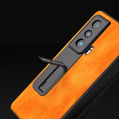 ABEEL Dual Color Lichi Texture PU Phone Case, For Honor Magic Vs