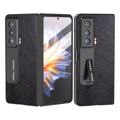 ABEEL Dual Color Lichi Texture PU Phone Case, For Honor Magic Vs