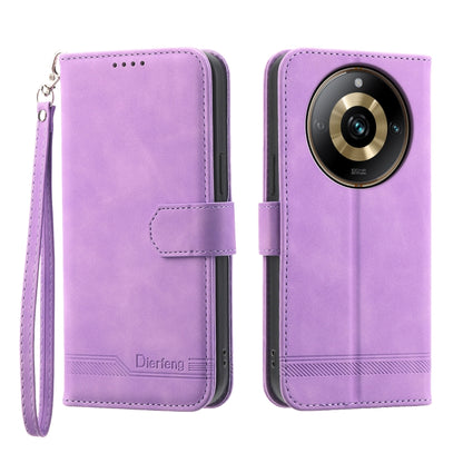 Dierfeng Dream Line Leather Phone Case, For Realme C53, For Realme 11 Pro