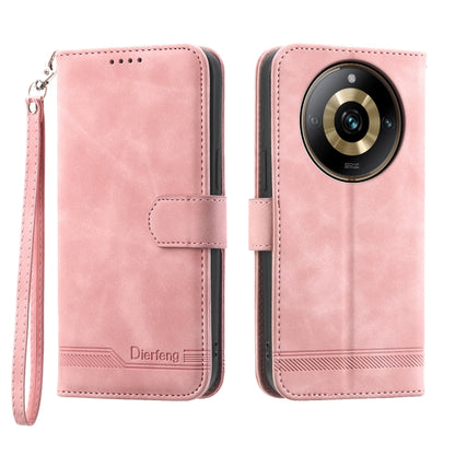 Dierfeng Dream Line Leather Phone Case, For Realme C53, For Realme 11 Pro
