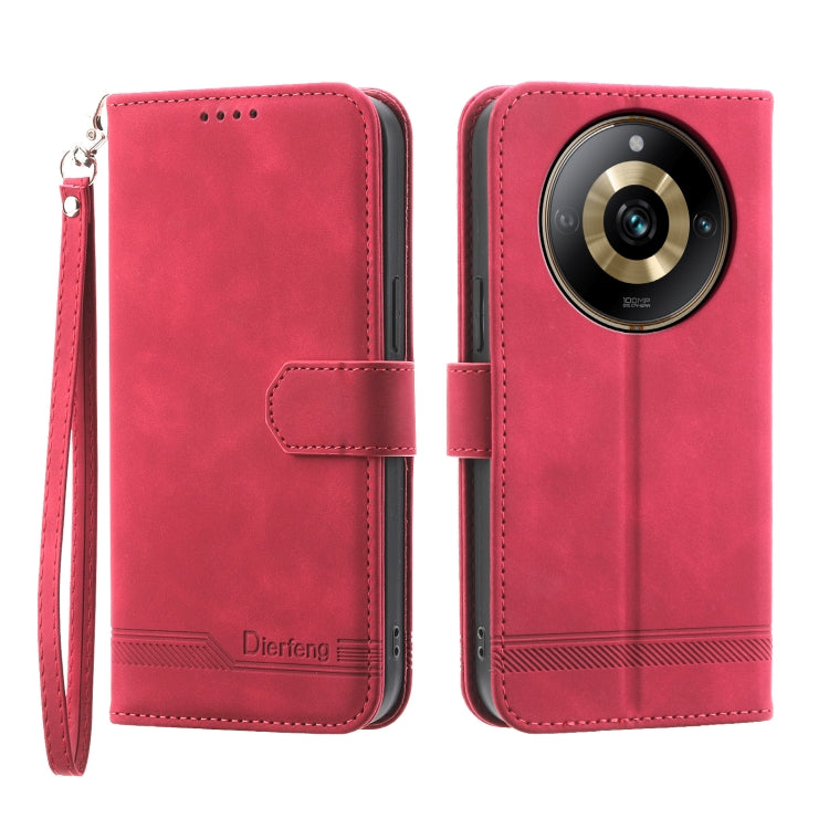 Dierfeng Dream Line Leather Phone Case, For Realme C53, For Realme 11 Pro