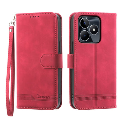 Dierfeng Dream Line Leather Phone Case, For Realme C53, For Realme 11 Pro