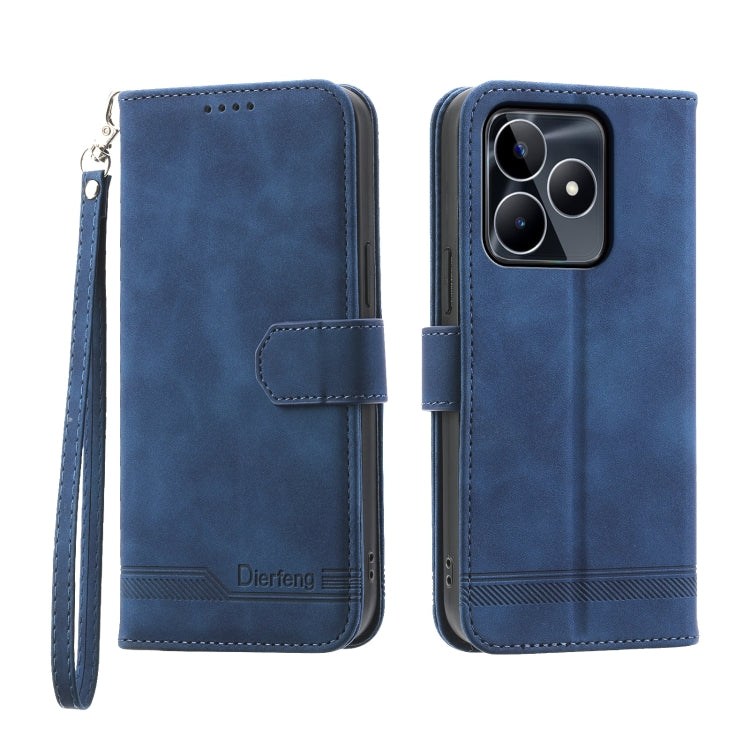 Dierfeng Dream Line Leather Phone Case, For Realme C53, For Realme 11 Pro