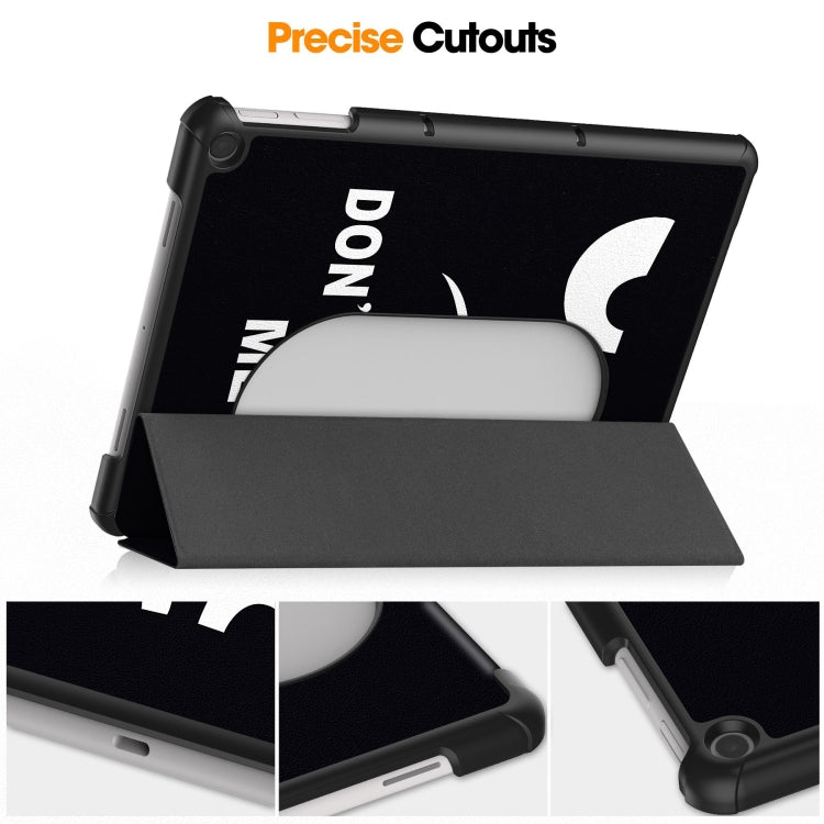 Custer Painted 3-Fold Holder Smart Leather Tablet Case, For Google Pixel Tablet