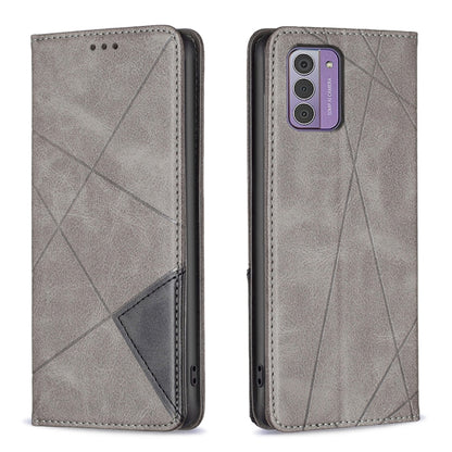 Rhombus Texture Magnetic Leather Phone Case, For Nokia G42, For Nokia C110, For Nokia G310, For Nokia C02