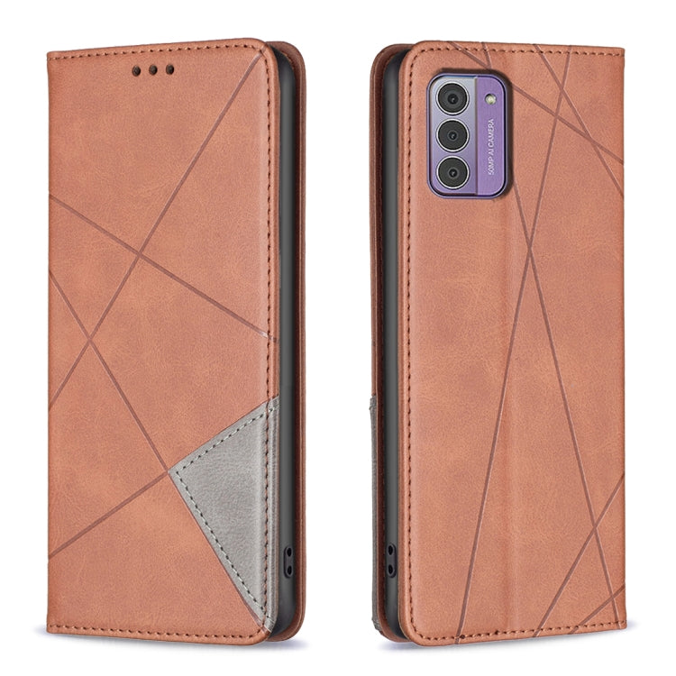 Rhombus Texture Magnetic Leather Phone Case, For Nokia G42, For Nokia C110, For Nokia G310, For Nokia C02