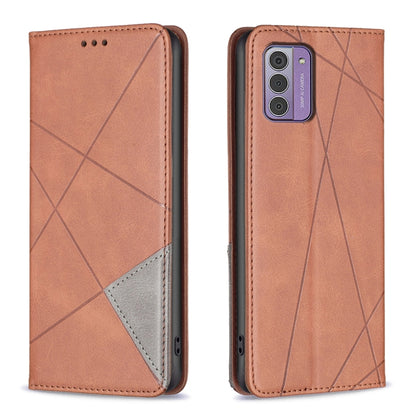 Rhombus Texture Magnetic Leather Phone Case, For Nokia G42, For Nokia C110, For Nokia G310, For Nokia C02