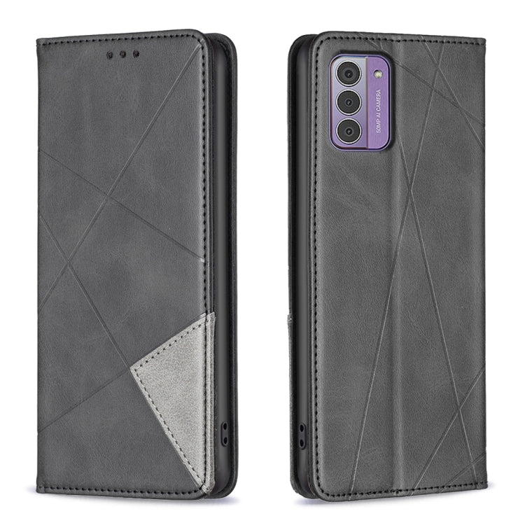 Rhombus Texture Magnetic Leather Phone Case, For Nokia G42, For Nokia C110, For Nokia G310, For Nokia C02