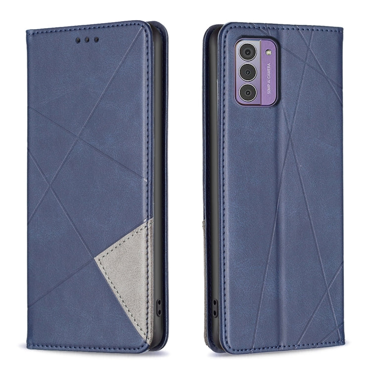 Rhombus Texture Magnetic Leather Phone Case, For Nokia G42, For Nokia C110, For Nokia G310, For Nokia C02