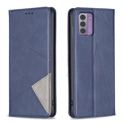 Rhombus Texture Magnetic Leather Phone Case, For Nokia G42, For Nokia C110, For Nokia G310, For Nokia C02