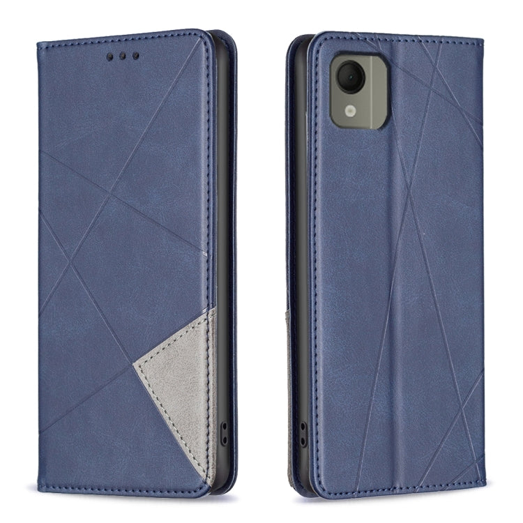 Rhombus Texture Magnetic Leather Phone Case, For Nokia G42, For Nokia C110, For Nokia G310, For Nokia C02