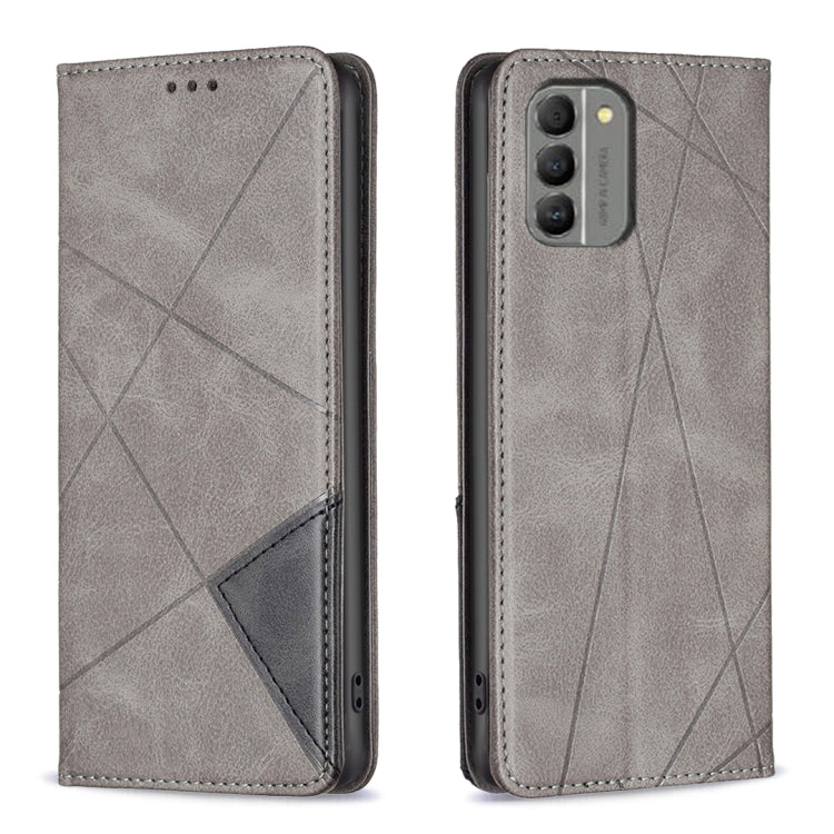 Rhombus Texture Magnetic Leather Phone Case, For Nokia G42, For Nokia C110, For Nokia G310, For Nokia C02