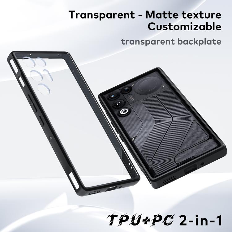 Frosted TPU + Transparent PC Phone Case, For ZTE nubia RedMagic 11 Air, For ZTE nubia Red Magic 10 Pro / 10 Pro+, For ZTE nubia Red Magic 9 Pro / 9 Pro+, For ZTE nubia Red Magic 8 Pro/8 Pro+/8S Pro