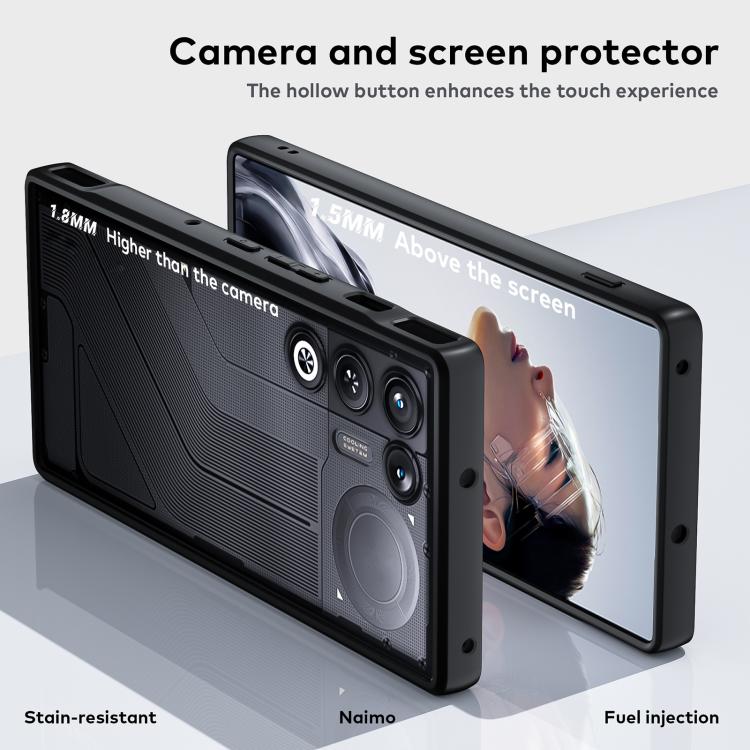 Frosted TPU + Transparent PC Phone Case, For ZTE nubia RedMagic 11 Air, For ZTE nubia Red Magic 10 Pro / 10 Pro+, For ZTE nubia Red Magic 9 Pro / 9 Pro+, For ZTE nubia Red Magic 8 Pro/8 Pro+/8S Pro
