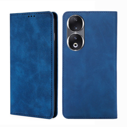 Skin Feel Magnetic Leather Phone Case, For Honor 90 Pro 5G, For Honor 90 5G