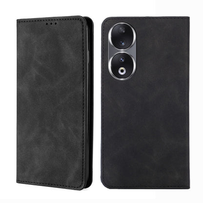 Skin Feel Magnetic Leather Phone Case, For Honor 90 Pro 5G, For Honor 90 5G
