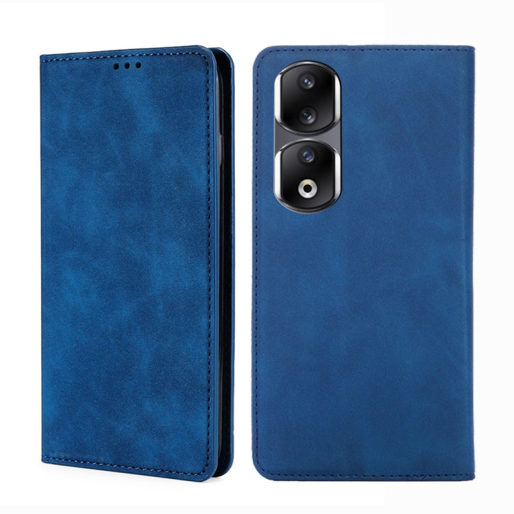 Skin Feel Magnetic Leather Phone Case, For Honor 90 Pro 5G, For Honor 90 5G