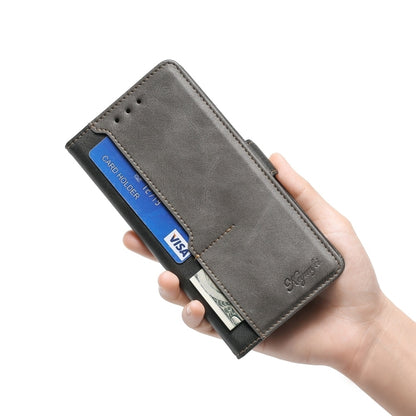 Contrast Color Side Buckle Leather Phone Case, For vivo Y78 5G