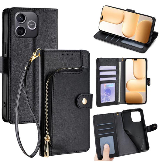 Zipper Bag Leather Phone Case, For Honor 600 Lite Global, For Honor X6d 5G, For Honor Magic8 Pro Air 5G, For Honor Power2, For Honor Win 5G, For Honor X8d 4G, For Honor X5c 4G, For Honor Magic8 Pro, For Honor Magic8, For Honor 400 Smart 5G             ...