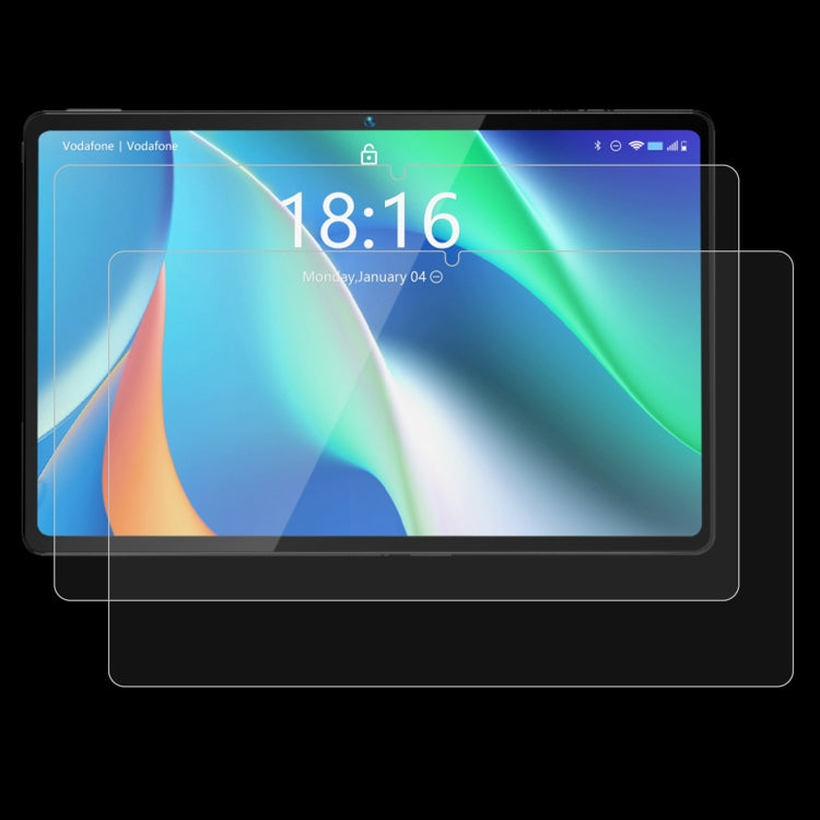 Tablet tempered glass screen protector, 2-pack, clear 9H anti-scratch film