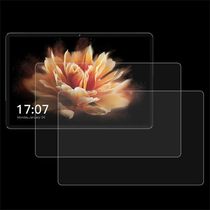 Two-piece tablet tempered glass screen protectors, high clarity, layered protective fit