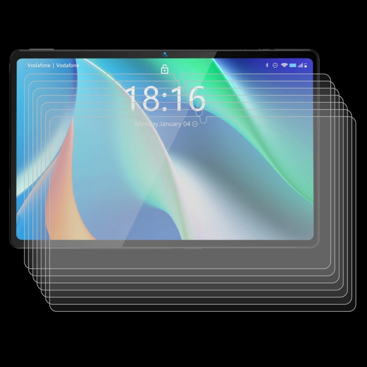 25-pack anti-shatter tempered glass screen protectors for tablet, stacked set