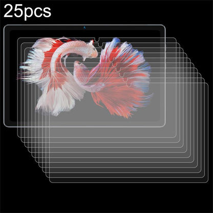 25-pack tempered glass screen protectors with bird image visible through layered films