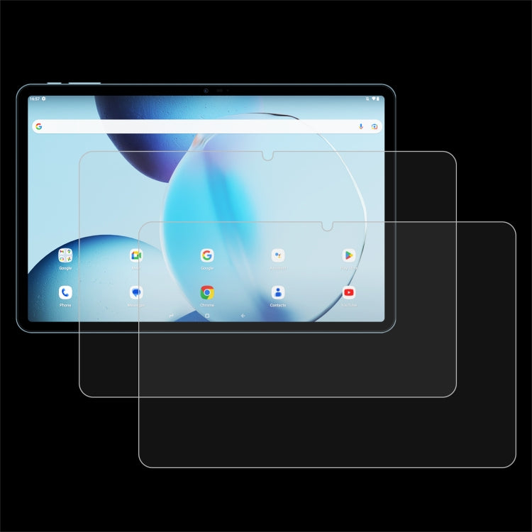Tablet tempered glass screen protector film set, transparent layers on tablet display