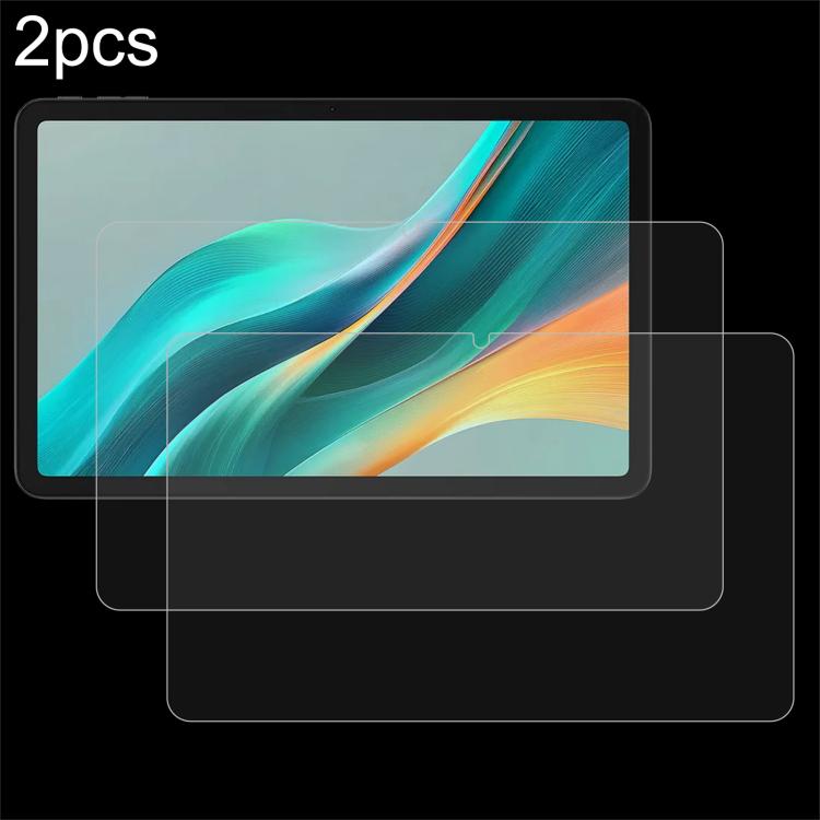 Tablet tempered glass screen protector film set, two transparent guards