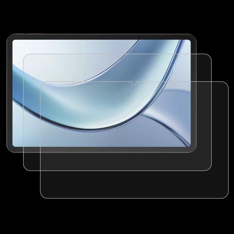 Tablet screen protector tempered glass film set, clear layered sheets over display