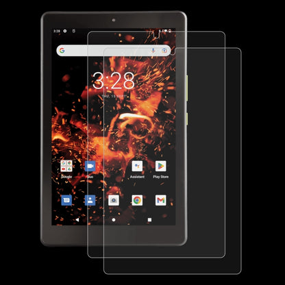 2pcs 9H 0.3mm Explosion-proof Tempered Glass Film, For Orbic TAB8 4G, For Orbic Tab 10R 4G