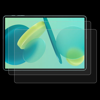 Tablet tempered glass screen protector film, 2-pack, smooth clear cover with rounded-edge fit