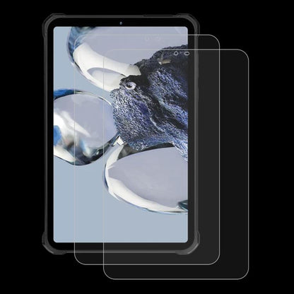 Tablet tempered glass screen protector film set, 2-pack, transparent protection pieces for install